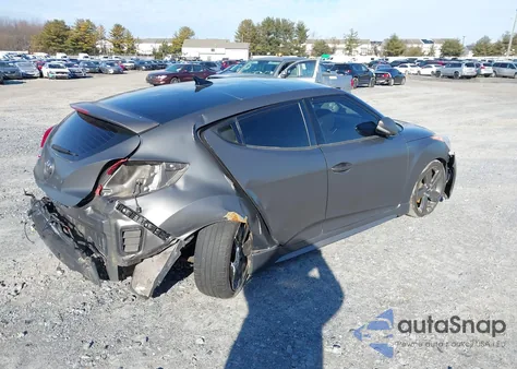 2014 Hyundai Veloster Turbo W/Blue z USA, uszkodzony, nr VIN KMHTC6AE4EU203924